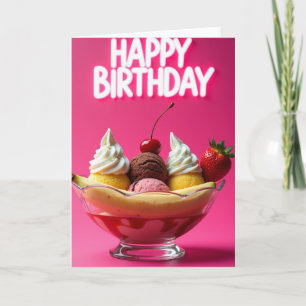 Carte d'anniversaire Creamy Treat