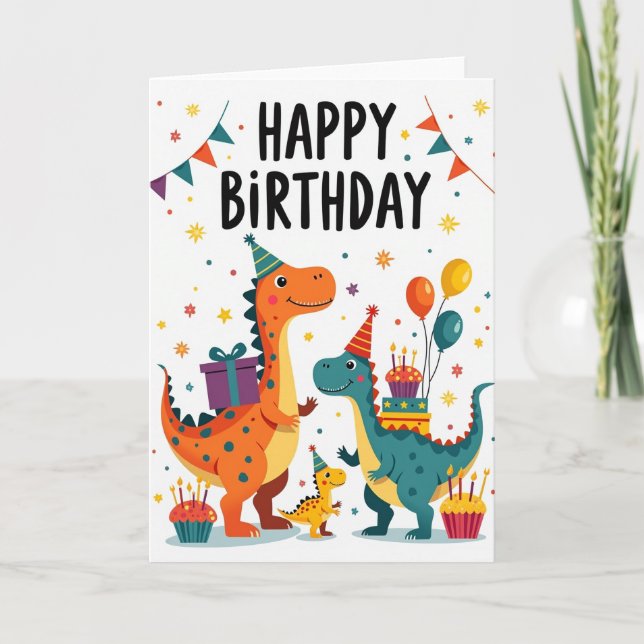 Carte d'anniversaire Creature Party (Devant)