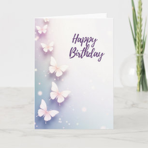 Carte d'anniversaire Créatures ailées