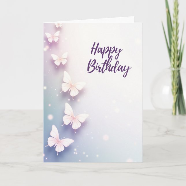 Carte d'anniversaire Créatures ailées (Devant)