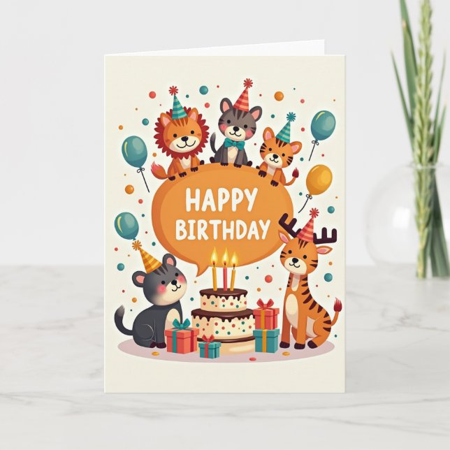 Carte d'anniversaire Cub Celebration (Devant)