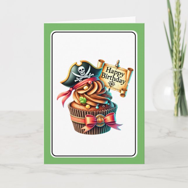 Carte d'anniversaire Cupcake (Devant)