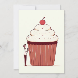 Carte d'anniversaire Cupcake