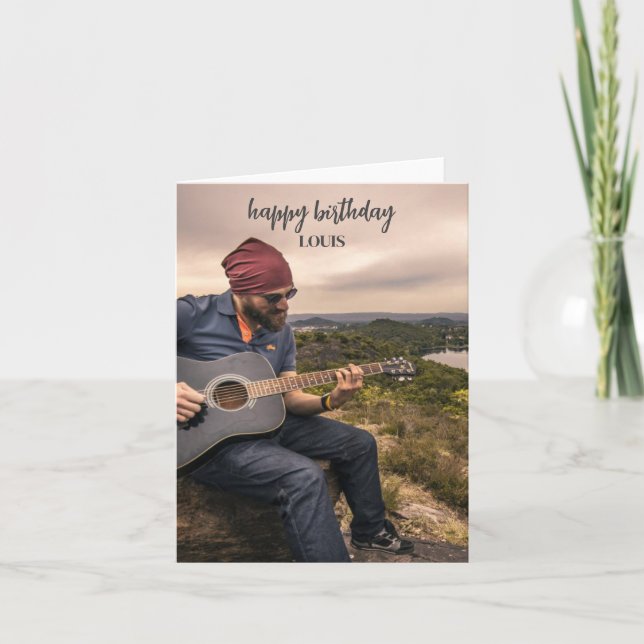 Carte d'anniversaire customisée (Devant)