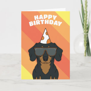 Carte d'anniversaire Dachshund Dog