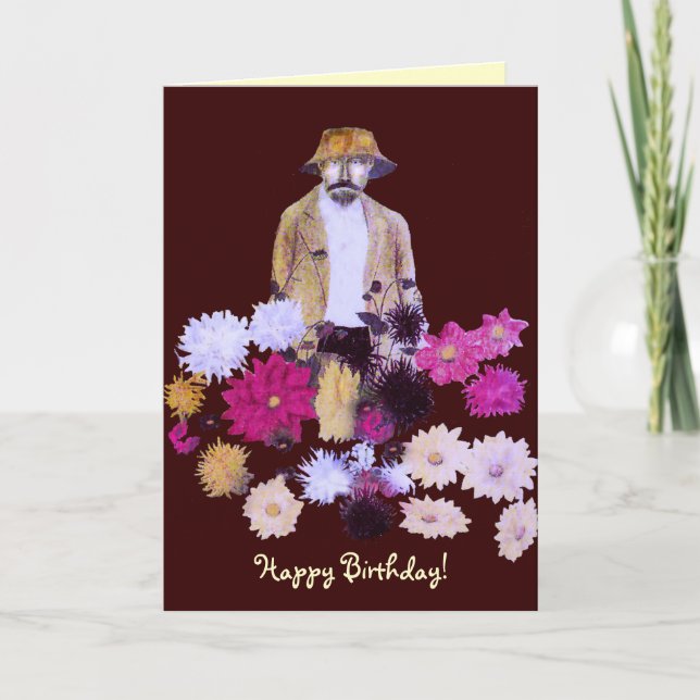 Carte d'anniversaire Dahlia Gardener (Devant)