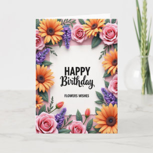Carte d'anniversaire Daisy Delight