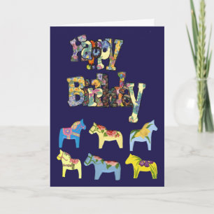 Carte d'anniversaire Dala Hors