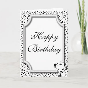 Carte d'anniversaire dalmatienne