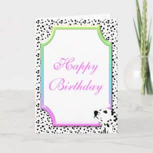 Carte d'anniversaire dalmatienne