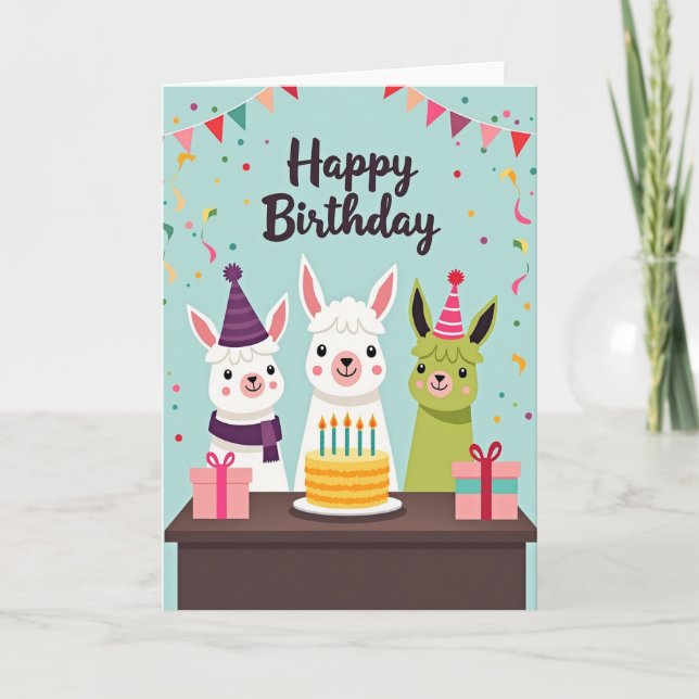 Carte d'anniversaire d'amis joyeux (Devant)