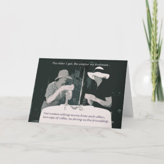 Carte d'anniversaire d'amitié/pour la femme