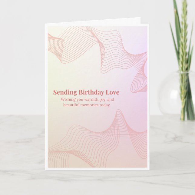 Carte d'anniversaire d'amour (Devant)