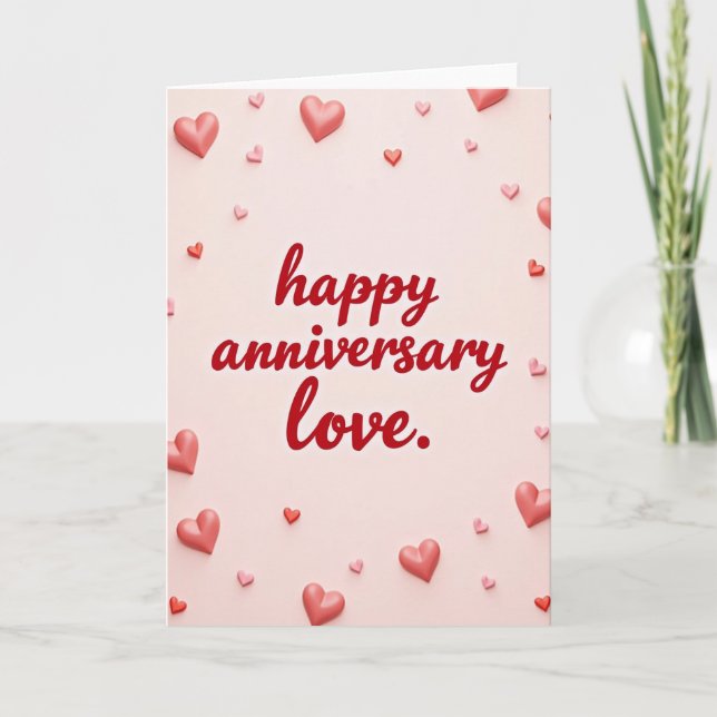 Carte d'anniversaire d'amour (Devant)