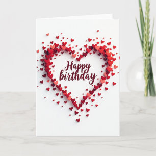Carte d'anniversaire d'amour sincère