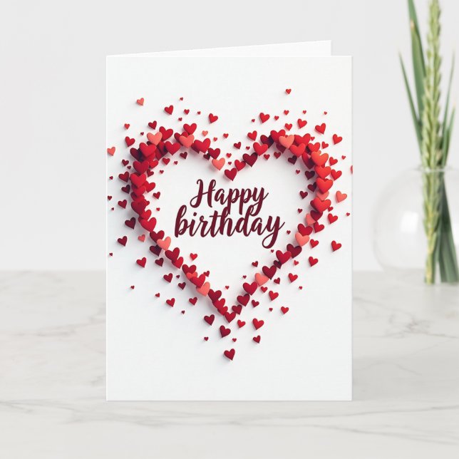 Carte d'anniversaire d'amour sincère (Devant)