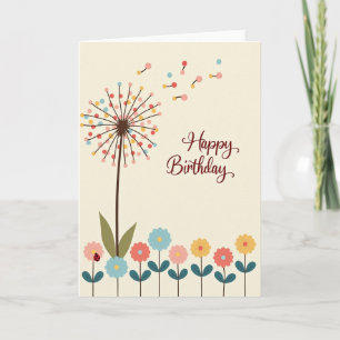 Carte d'anniversaire Dandelion