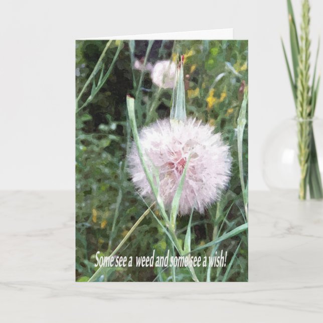 CARTE D'ANNIVERSAIRE : Dandelion Wish_ Card (Devant)