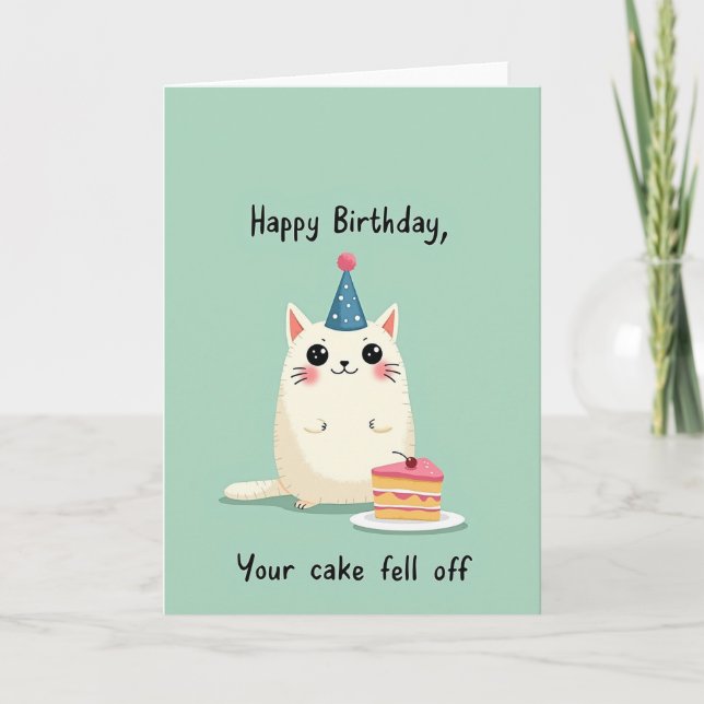 Carte d'anniversaire d'animal souriant (Devant)