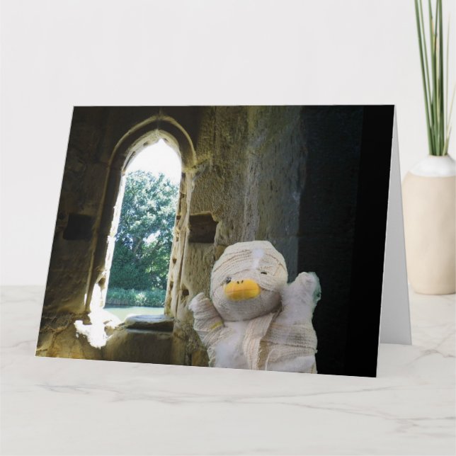 Carte d'anniversaire Danny Duck la Momie (Devant)