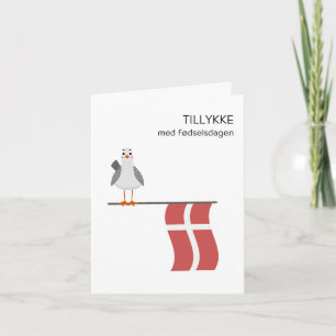 Carte d'anniversaire danoise - Tillykke med fødsel