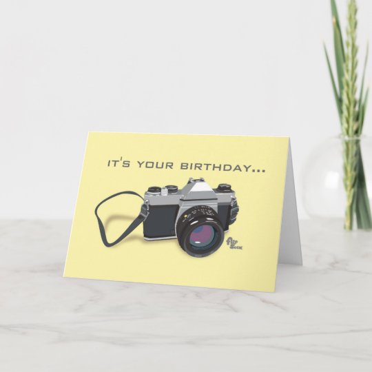 Carte D Anniversaire D Appareil Photo Zazzle Fr