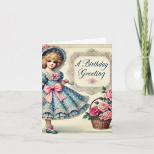 Carte d'anniversaire d'aquarelle d'inspiration vin