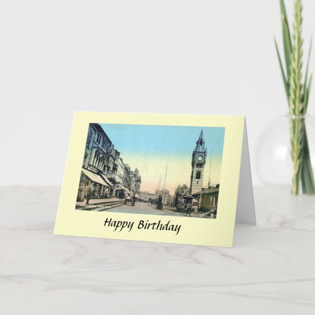 Carte d'anniversaire - Darlington, comté de Durham (Devant)