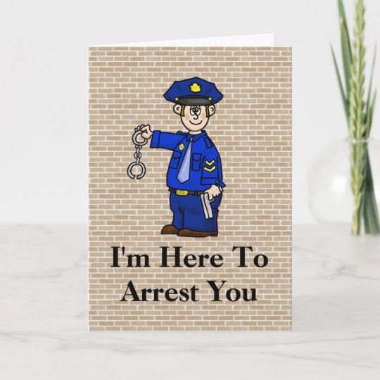 Carte D Anniversaire D Arrestation De Policier Zazzle Fr