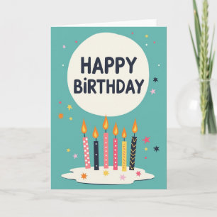 Carte d'anniversaire d'art encadré
