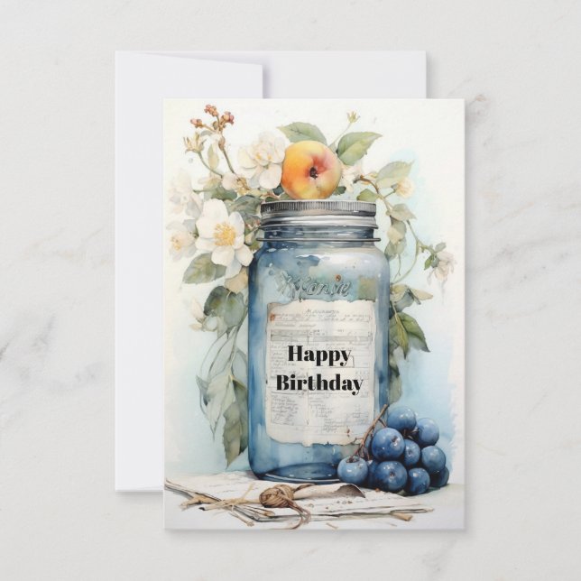 carte d'anniversaire d'automne (Devant)