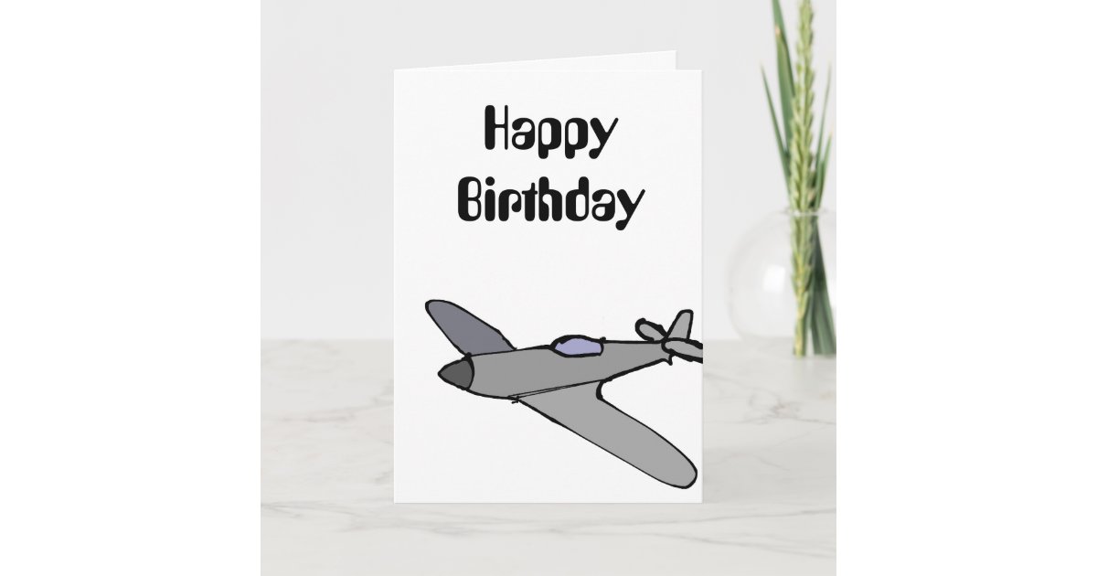 Carte D Anniversaire D Avion Zazzle Fr