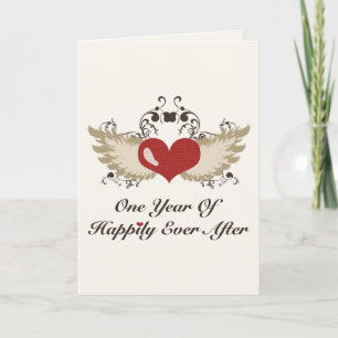 Carte d'anniversaire de 1 an de Pour Toujours Heur