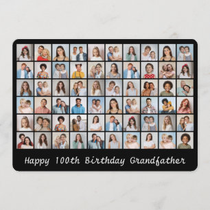 Carte d'anniversaire de 60 photos collage Ajoutez 