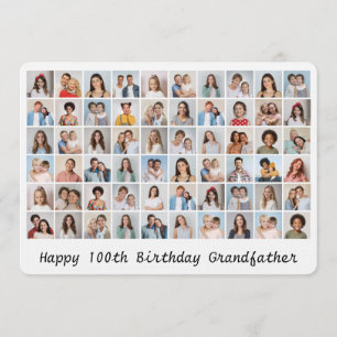 Carte d'anniversaire de 60 photos collage Ajoutez 