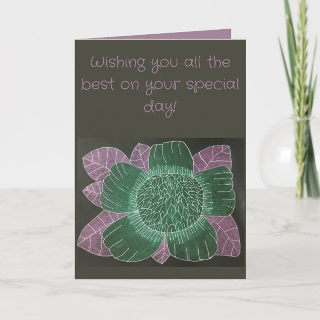Carte d'anniversaire de 6,5 po x 8,75 po (Devant)