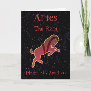 Carte d'anniversaire de Aries