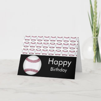 Carte d'anniversaire de baseball