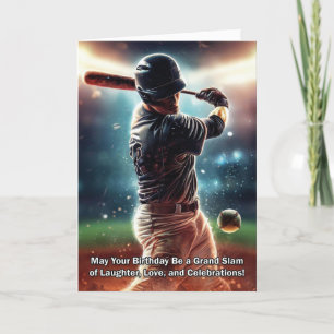 Carte d'anniversaire de baseball
