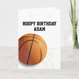 Carte d'anniversaire de basketball drôle Sports
