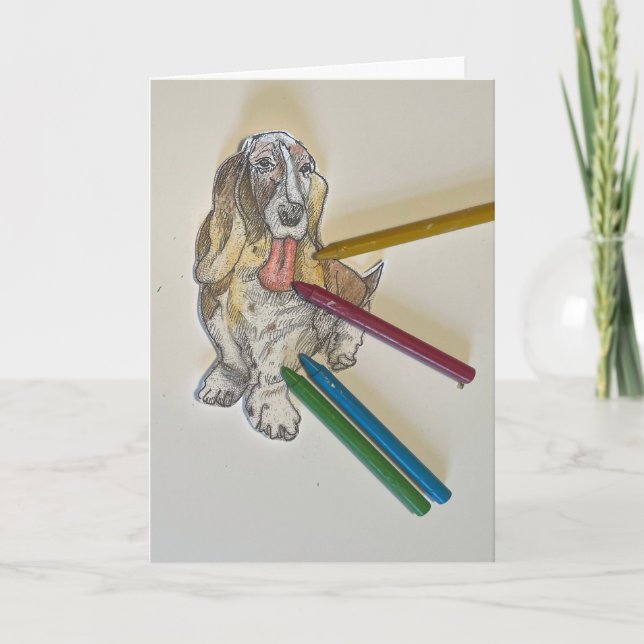 Carte d'anniversaire de Bassie (Devant)
