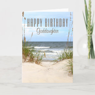 Carte d'anniversaire de Beach Godgirl