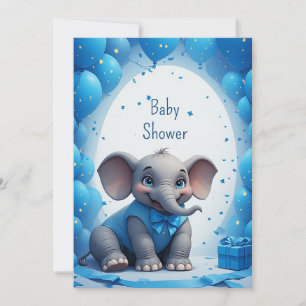 Carte d'anniversaire de bébé éléphant mignon 🐘