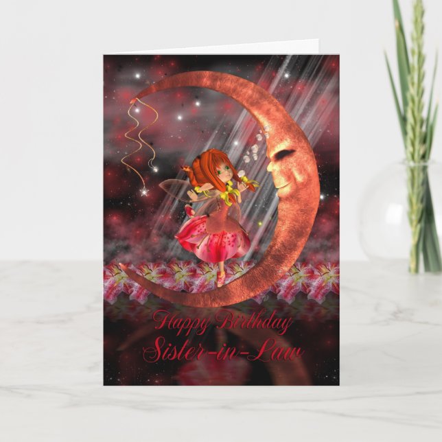 Carte d'anniversaire de belle-soeur avec jolie pet (Devant)