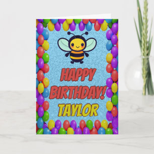 Carte d'anniversaire de bienvenue personnalisée po