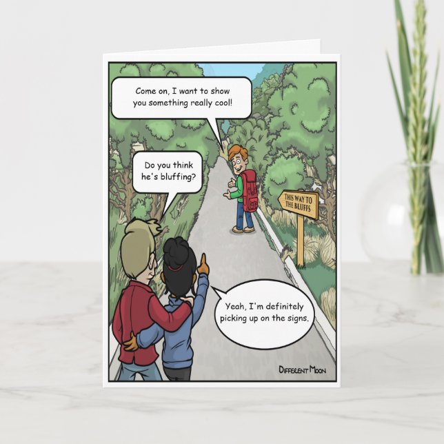 Carte d'anniversaire de Bluff Funny (Devant)