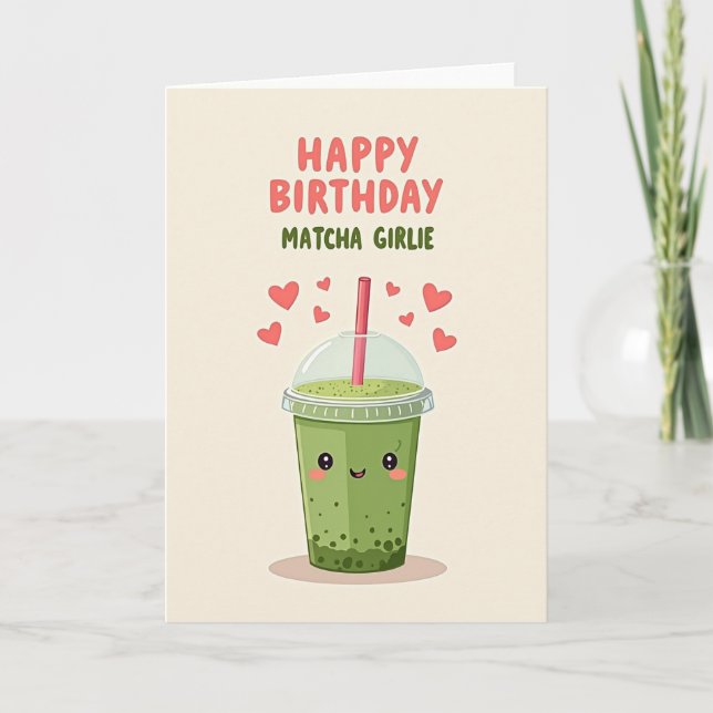 Carte d'anniversaire de boisson joyeuse (Devant)