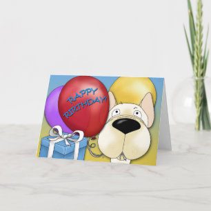 Carte d'anniversaire de Bulldog