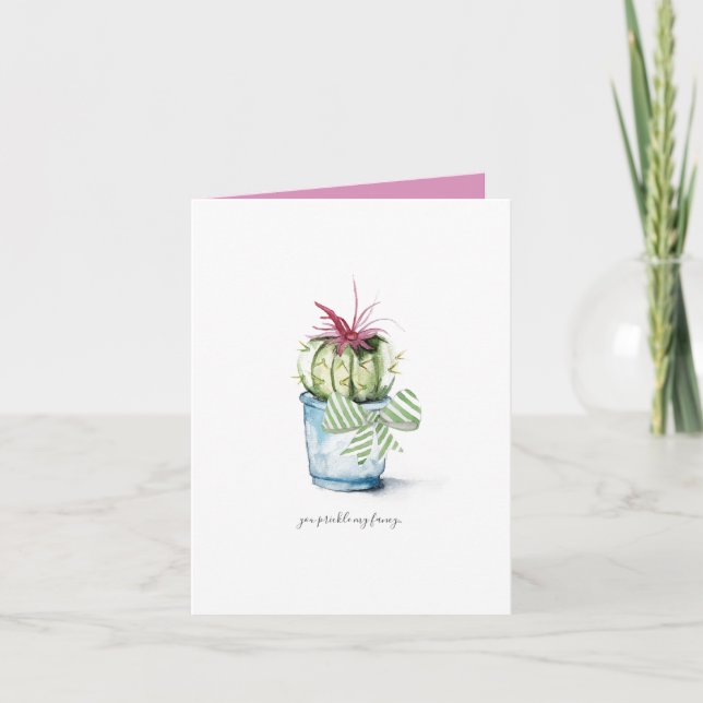Carte d'anniversaire de Cactus (Devant)
