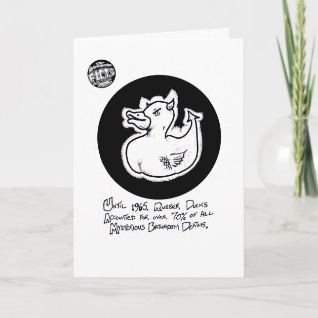 Carte d'anniversaire de "canard de la mort" de (Devant)